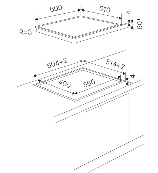 Стеклокерамическая варочная поверхность Kuppersbusch KE 6350.0 SR